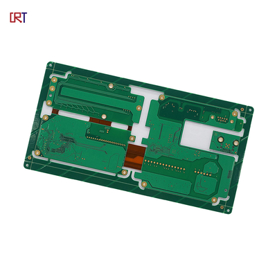 OEM van de het Ontwerpdienst van 2 Laag Stijf Flex PCB Groen het Soldeerselmasker